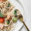 pasta con salmon y brocoli